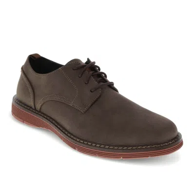 Dockers Mens Easedale Dress Casual Lace Up Oxford Shoe In Brown