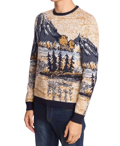 Paisley & Gray Men's Mountain Retreat Crewneck Sweater In Neutral