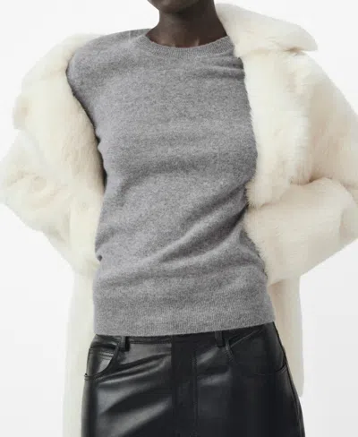 Mango Women's Cashmere Sweater In Gray