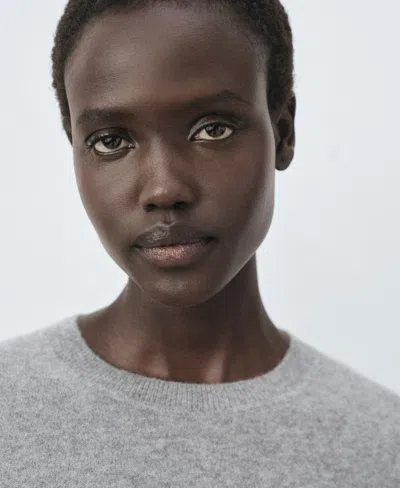 Mango Women's Cashmere Sweater In Gray