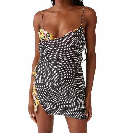 For Love & Lemons Anya Mini Dress In Black In Black