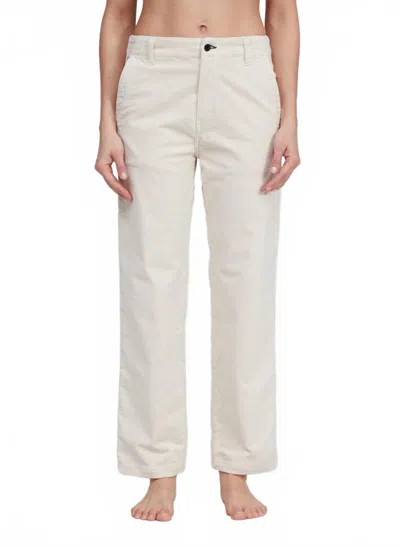 Askk Ny Chino Corduroy Jeans In Bone In White