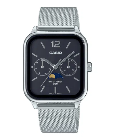 Casio Moon Phase Watch In Blue