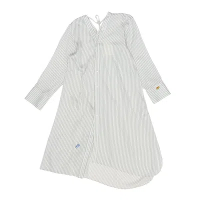 Acne Studios Clear Blue Dress With Smooth Silhouette And Clean Lines In White