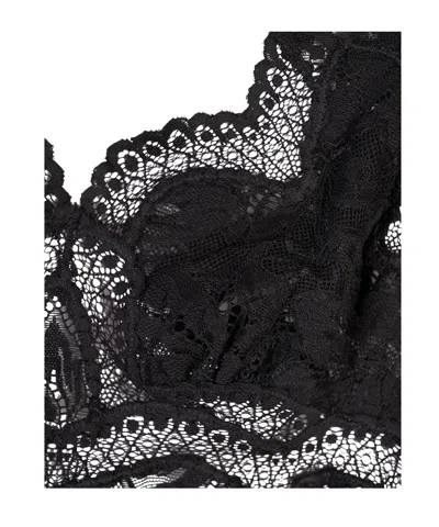 Rabanne Lace Sleeveless Top In Black