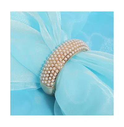 Sohi Pearl Bangle Bracelet In Gold