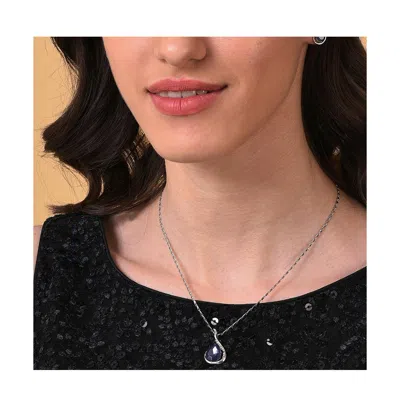 Sohi Women's Silver Plated Designer Jewellery Set In Metallic