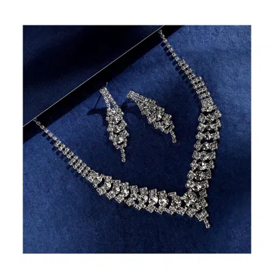 Sohi Women's Bling Jewellery Set In Metallic