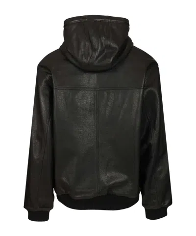 Carhartt Wip Og Active Jacket 50th Anniversary Edition Leather In Black