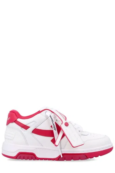 Off-white Out Of Office Women S Calf Leather Sneakers In White