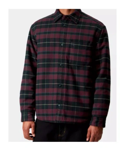 Carhartt Wip Gargan Shirt Jacket In Burgundy