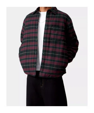 Carhartt Wip Gargan Shirt Jacket In Burgundy