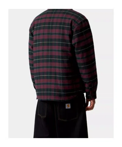 Carhartt Wip Gargan Shirt Jacket In Burgundy