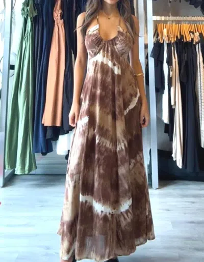 Khush Larch Dress In Brown Mocha In Gray