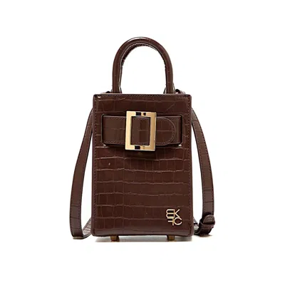 Mkf Collection By Mia K Shannon Mini Crossbody Phone Bag Women's Handbag In Brown