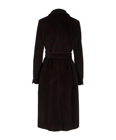 Tagliatore Double-breasted Coat In Brown