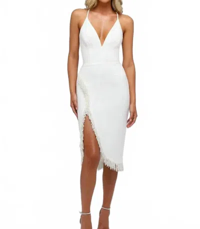 Helsi Blaine Sequin Midi Dress In White In White