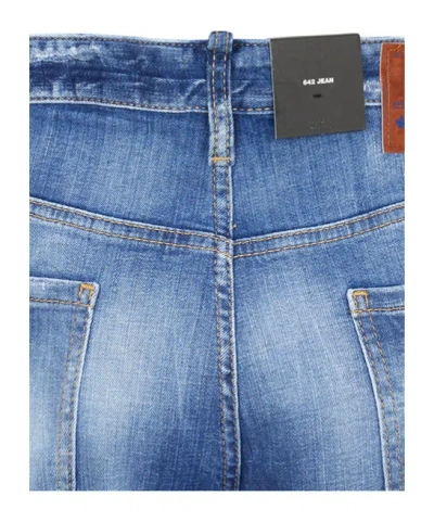 Dsquared2 Jeans With Belt Loops In Blue