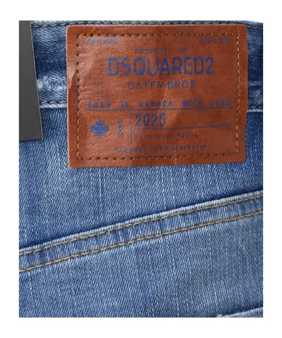 Dsquared2 Jeans With Belt Loops In Blue