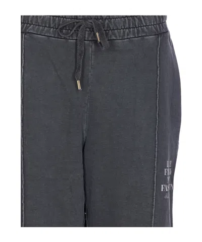 Family First Elastic Drawstring Sweatpants In Gray