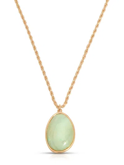 Ettika Women's Amazonite Pendant Necklace In Green In Gold
