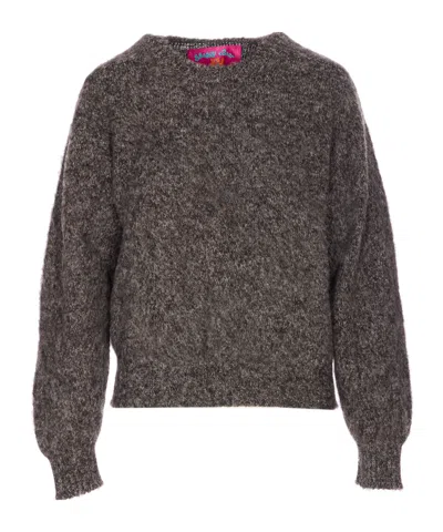 Howlin' Grey Shaggy Bear Sweater In Gray