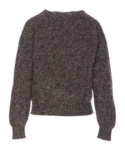 Howlin' Grey Shaggy Bear Sweater In Gray