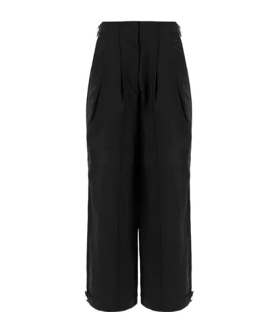 Calvin Klein Pleated Casual Pants In Black