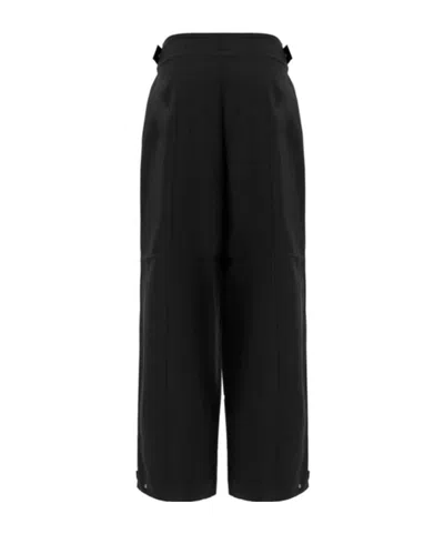 Calvin Klein Pleated Casual Pants In Black