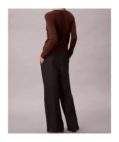 Calvin Klein Pleated Casual Pants In Black