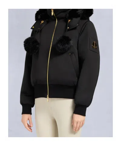 Moose Knuckles Gold Series Debbie Puffer Jacket In Black