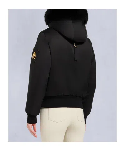 Moose Knuckles Gold Series Debbie Puffer Jacket In Black