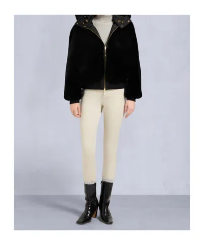 Moose Knuckles Gold Series Debbie Puffer Jacket In Black