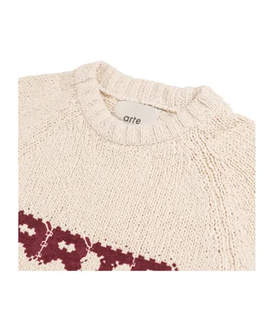 Arte Antwerp Round-neck Sweater In White