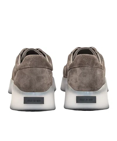 Fear Of God Taupe Suede Vintage Runner Sneakers In Brown