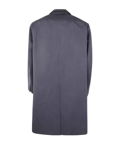 Kolor Single-breasted Panel-detail Coat In Blue