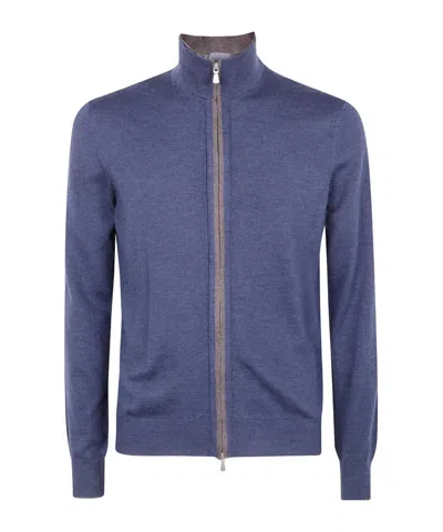 Gran Sasso Long Sleeves Sweater In Blue