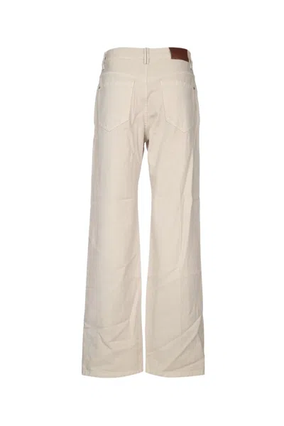 Brunello Cucinelli Belt Loop Casual Pants In Brown