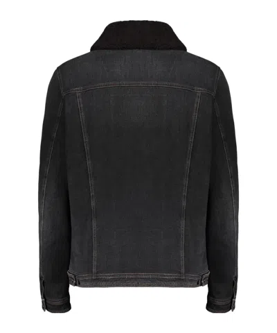 Moorer Lapel Down Jacket In Black