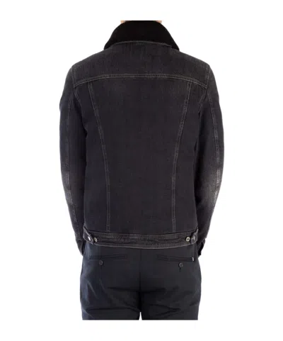 Moorer Lapel Down Jacket In Black