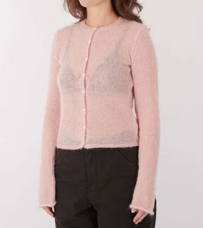 Paloma Wool Round-neck Long-sleeve Knitted Sweater In Pink