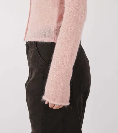 Paloma Wool Round-neck Long-sleeve Knitted Sweater In Pink