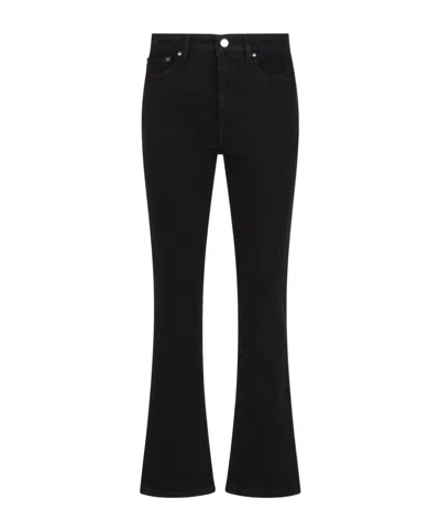 Polo Ralph Lauren Belt-loops Flared Trousers In Black