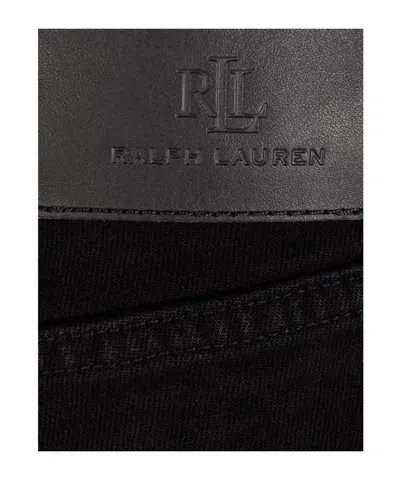 Polo Ralph Lauren Belt-loops Flared Trousers In Black