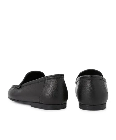 Bally Grained Leather Loafers In Black