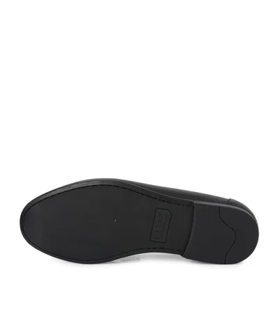 Bally Grained Leather Loafers In Black