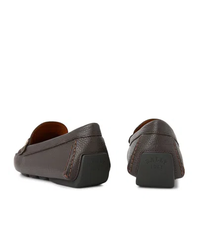Bally Round-toe Loafers In Gray
