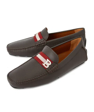 Bally Round-toe Loafers In Gray