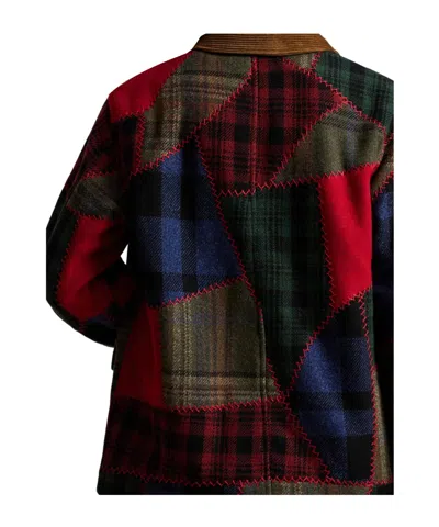 Polo Ralph Lauren Patchwork Wool-blend Jacket In Multi