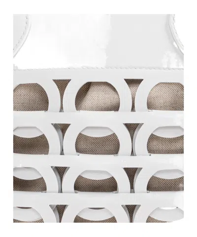 Ferragamo Gancini Tote Bag (s) In White